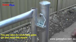 Gate Latch 2 way for round pipe and square [upl. by Kerri507]