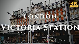 London Victoria Station Walk Through England 4K [upl. by Aitak]