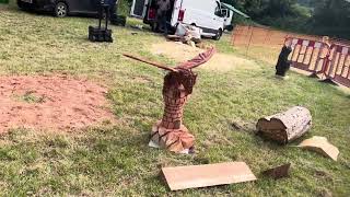 A fabulous range of wooden sculpture at Caerleon festival 2024 [upl. by Nabroc383]