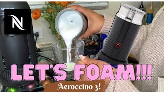 How To Foam Milk With Aeroccino 3 Make Coffee With Foam Tips amp Tricks  Easy Foamed Latte Recipe [upl. by Fosdick]